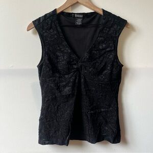 Rampage Vintage Black Lace Top Y2K